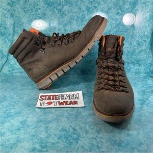 Cole Haan ZeroGrand Brown High Top Leather Hiking Boots Mens’s Size 9.5